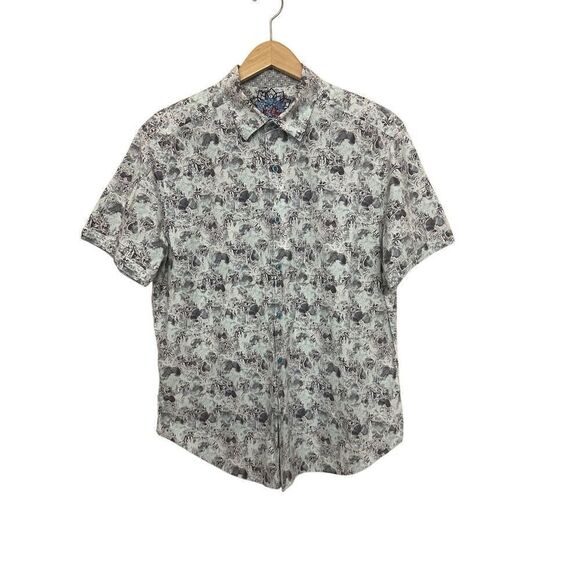 ROBERT GRAHAM Classic-Fit  Cotton  Button up Shirt Size: L - Picture 1 of 7